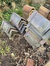 Reclaimed Ridge Tiles , 18 Capped Staffordshire Blue Special Vent