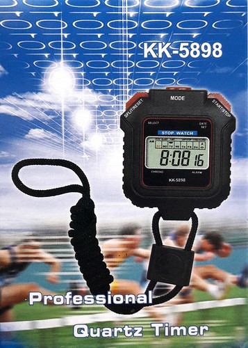 Digital Handheld Sports Stopwatch Stop Watch Timer Alarm Counter UK Seller - Picture 2 of 2