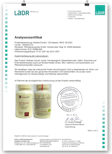 Fürstenmed® Rotklee Kapseln Hochdosiert Mit 500Mg Extrakt (40Mg Isoflavone) - Bild 4 von 7