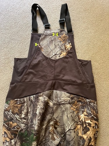 Mens Under Armour Storm 1 Stealth Fleece Realtree Xtra Camo Bibs 2XL - Picture 10 of 13