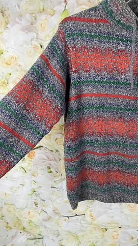 Vintage Liz Wear Petite Pullover Sweater Gr. SMALL Splatter Print Multicolor - Bild 4 von 11