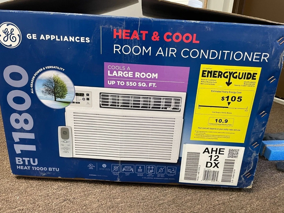 GE 550-sq Ft Window Air Conditioner With Heater (230-Volt;