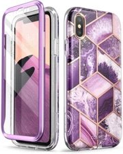 For iPhone X XS, i-Blason Cosmo Glitter Case Built-in Screen 360° Phone Cover US