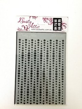 NEW Stencil DOTS Scrapbook Journaling Diary Mixed Media Art Print Crafting