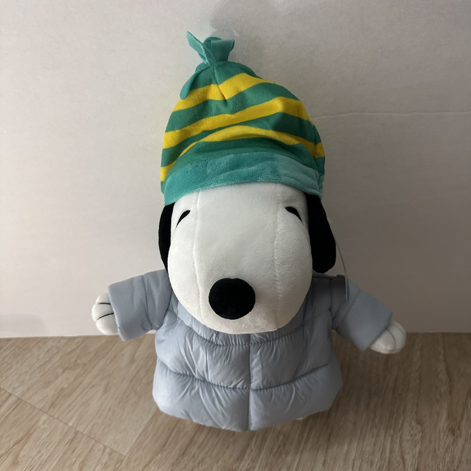 Snoopy Blue Puffer Jacket Holiday Plush Peanuts CVS Stuffed Toy