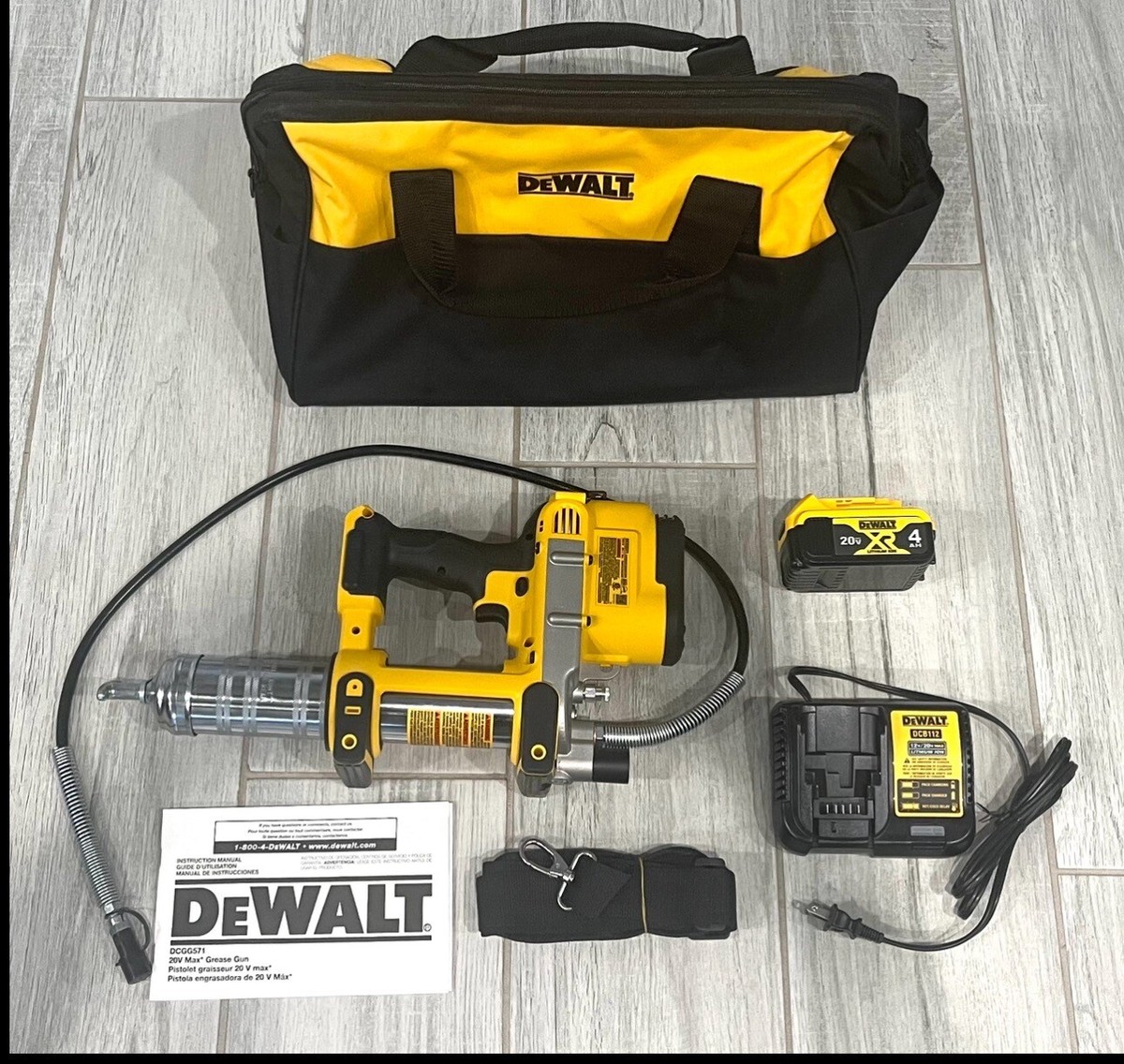 Spare Parts Parts Dewalt Grease Guns DeWalt DCGG571M1 20V MAX
