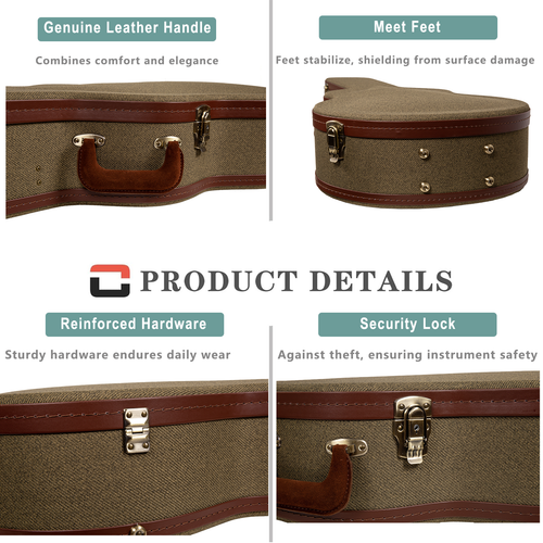Crossrock Master Series - Les Paul E-Gitarrenkoffer aus Holz - Sicherheitsschloss - Bild 15 von 27