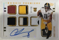 CHASE CLAYPOOL 2020 ABSOLUTE ROOKIE PREMIER NO 227 5 PATCHES AUTOGRAPH 05/10