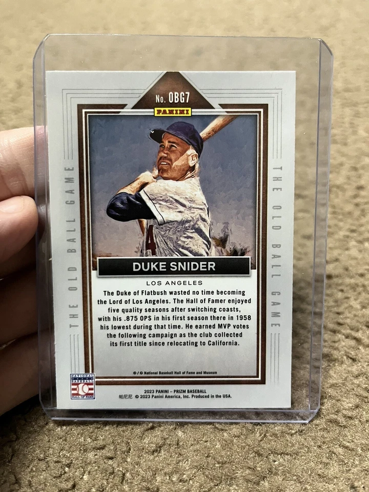 2023 Panini Prizm Baseball The Old Ball Game Duke Snider - Image 2 of 2