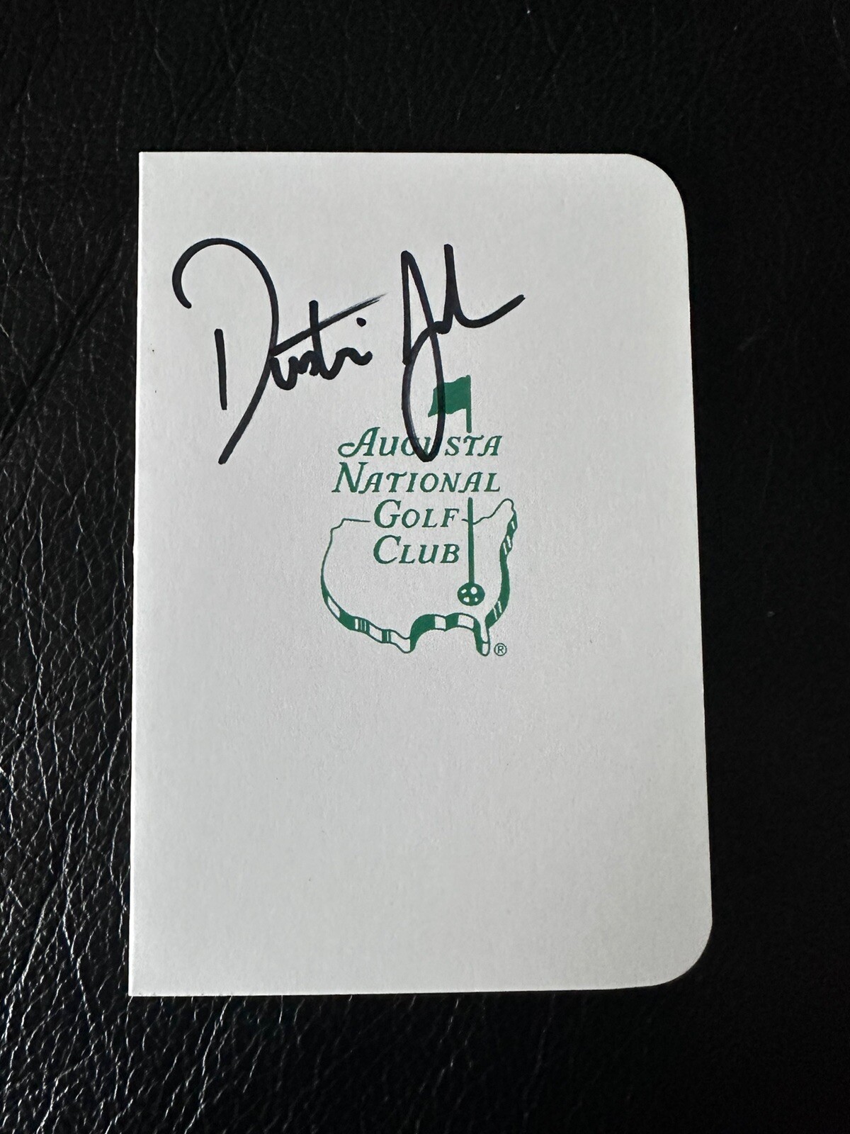 Dustin Johnson Autographed Signed Beckett Masters Augusta National Scorecard #2 