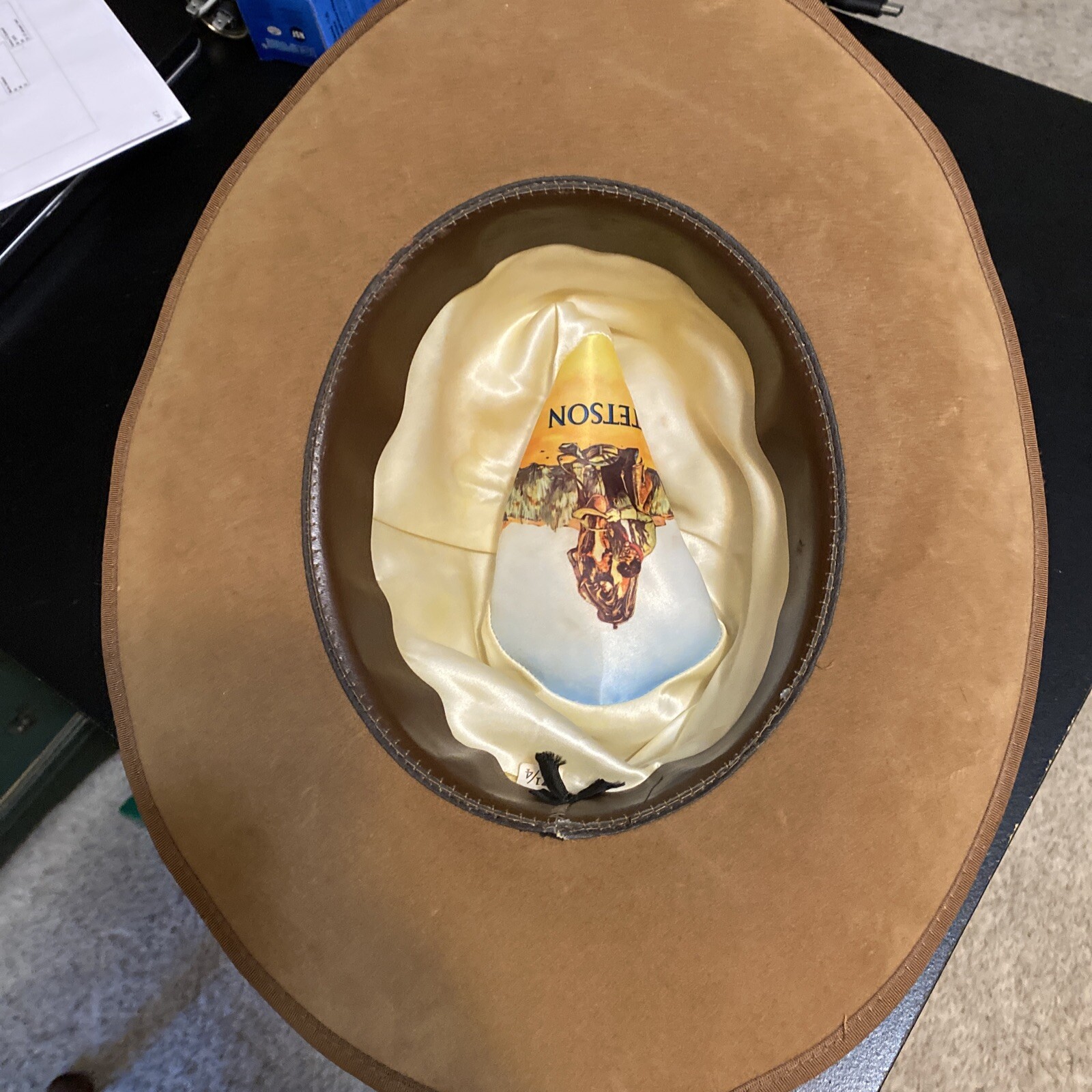 Vintage Stetson Cowboy Hat 7 1 4 Gem vintage-stetson-cowboy-hat-7-1-4-gem