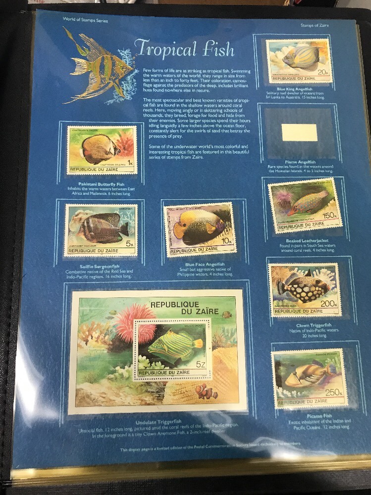 World of Stamps Stamp Album Stamps Postal Commemorative Society 2 Pages