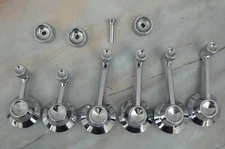 Lot of Ford 6 1964 Thunderbird Window Crank Handles and 4 other Parts