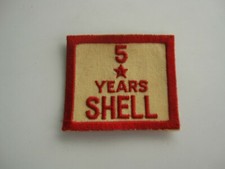 Vintage Shell Oil Gasoline 5 Year Service Cloth Patch BIS