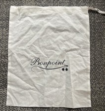 Bonpoint Beige Drawstring Garment Purse Handbag Shoe Dust Protector Bag 13x10.5