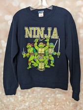 Vintage Freeze Navy Blue Teenage Mutant Ninja Turtles Unisex Adult Sweatshirt -S