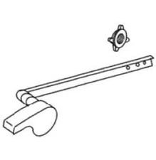 84625-CP Genuine Part Trip Lever Sub Assembly, Polished Chrome