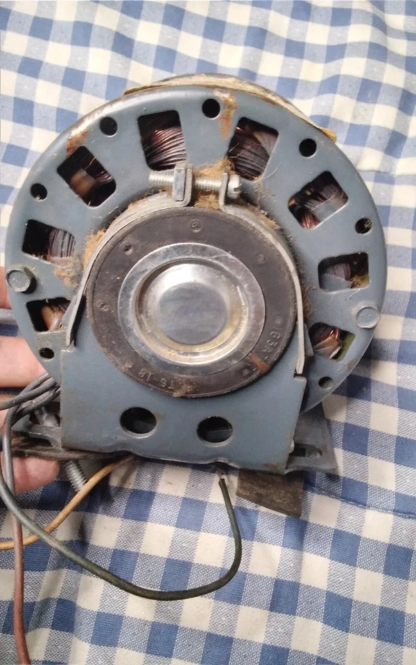 Motor de CA Westinghouse vintage 1/6 Hp 115v tipo FLL FR.BT-42 - SIN PROBAR Foto 3 de 4