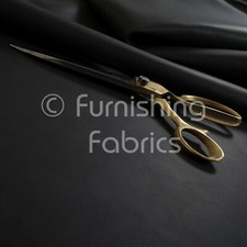 Aged Heritage Look Soft Faux Suede Leatherette Material Upholstery Fabric Black