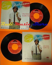 LP 45 7'ENZO MALEPASSO Resto con te Biografia amore 1980 italy POLYDOR cd mc*dvd