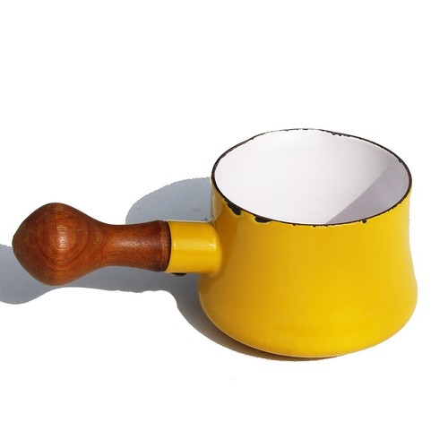 Petit poêlon en fonte émaillée jaune Dansk vintage - Imagen 2 de 6