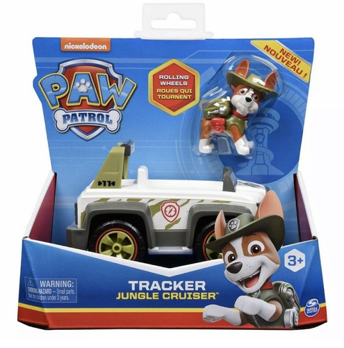 Paw Patrol Tracker Jungle Cruiser Rolling Wheels Deluxe Vehicle 2019 Spin Master