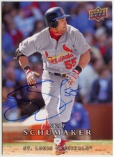 2008 Upper Deck Skip Schumaker #654 Auto Signed Autograph 