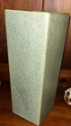 Vintage McCoy Floraline Large Green Square Pottery Vase - Marked - 10” Tall