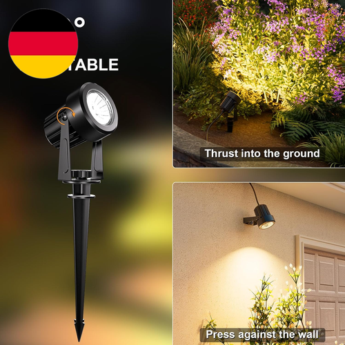 LED Gartenbeleuchtung, Außenleuchten Netzbetriebene 17M 12V Niederspannungs-Pfad - Bild 4 von 12