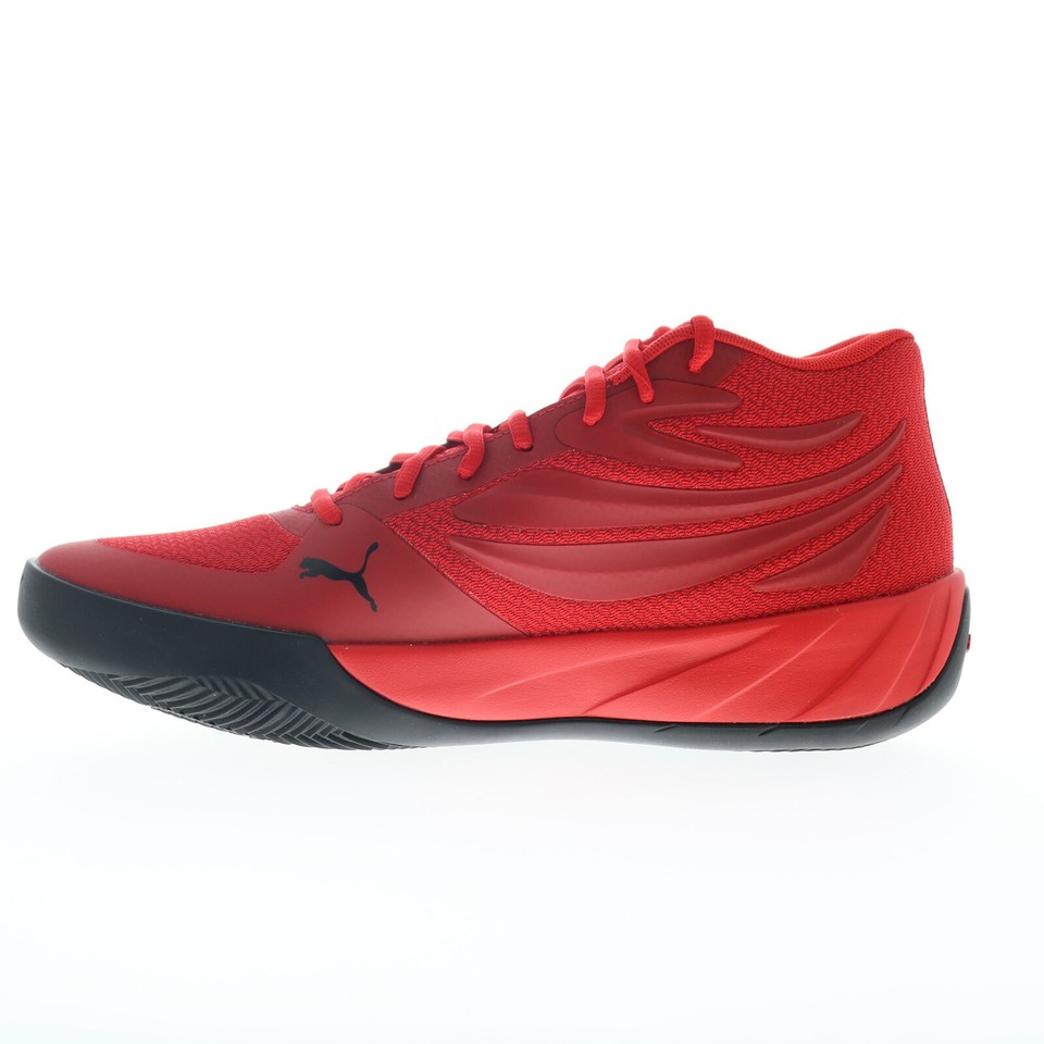 Puma Court Pro 31082902 Mens Red Mesh Athletic Basketball Shoes eBay