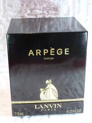 Rare  coffret Lanvin version noir brillant Arpège parfum 7,5ml - Photo 1/3