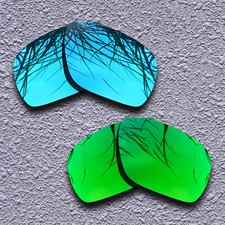 US Blue Emerald Green Replacement Lenses For-Oakley Dispatch 1 Polarized