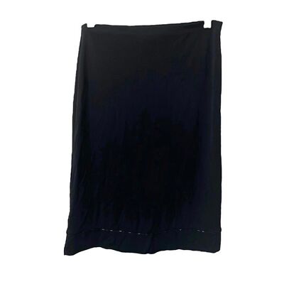 Gap Womans Small Skirt Black Beaded Near Edge Below the Knee Pencil