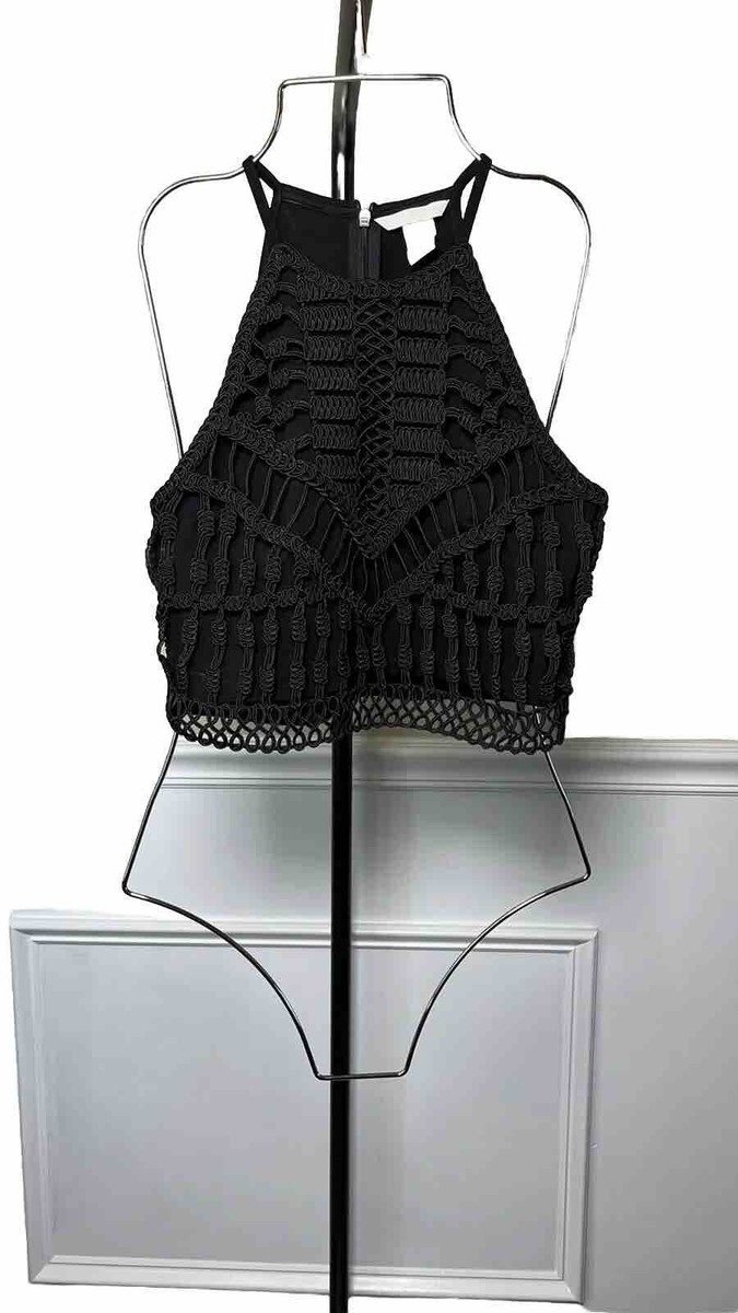 新品】andmary Avrill ribbon tops black ANDMARY Avrill ribbon