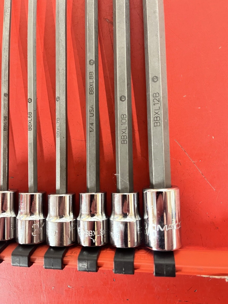 Matco 7 pc Long Allen Ball SAE 3/8