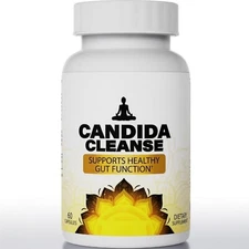 Candida Cleanse 60 Capsules - Gut & Colon Support, Natural Herbs for Intestinal