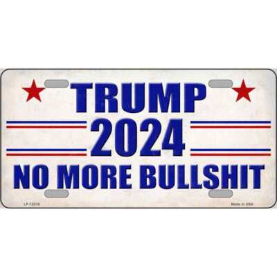 12" X 30" Donald Trump 2024 No More BS Sticker USA Election Vinyl Window Decal