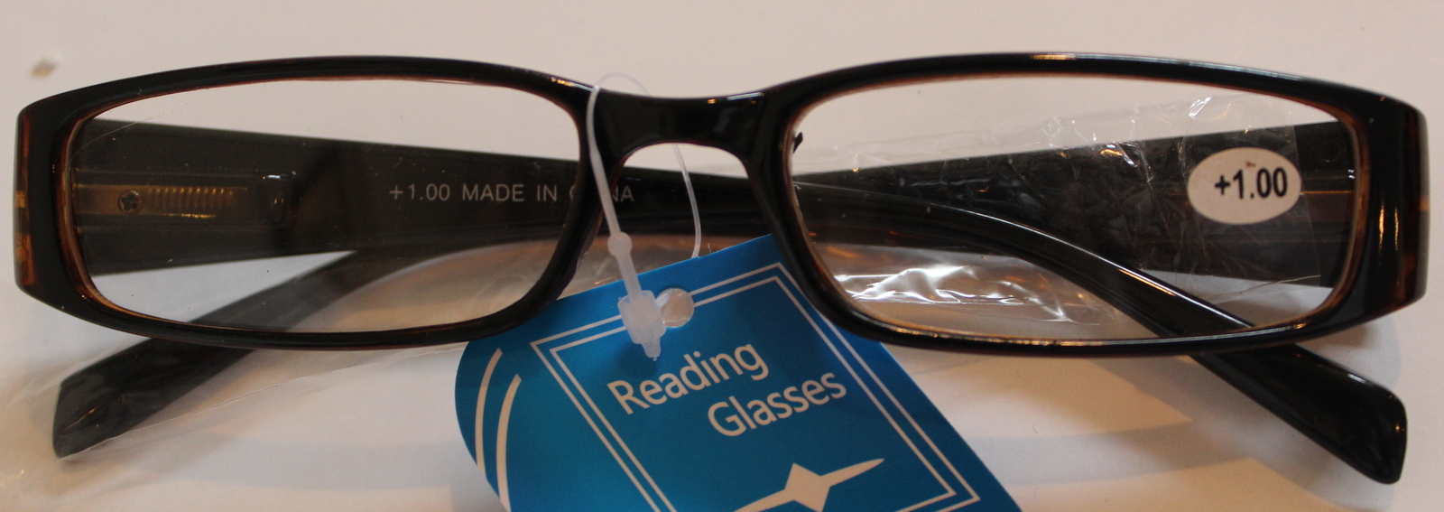 Reading Glasses 1.00 Brown Gorgeous Design Rectanglur Shape Spring Hinge-image