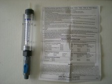 King Instrument Company Liquid Flowmeter 7500 Series Acrylic Block 0-1.0 GPM