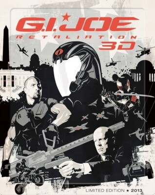 G.I. Joe: Retaliation - Limited Edition Steelbook  [3D Blu-ray + Blu-ray] New!!