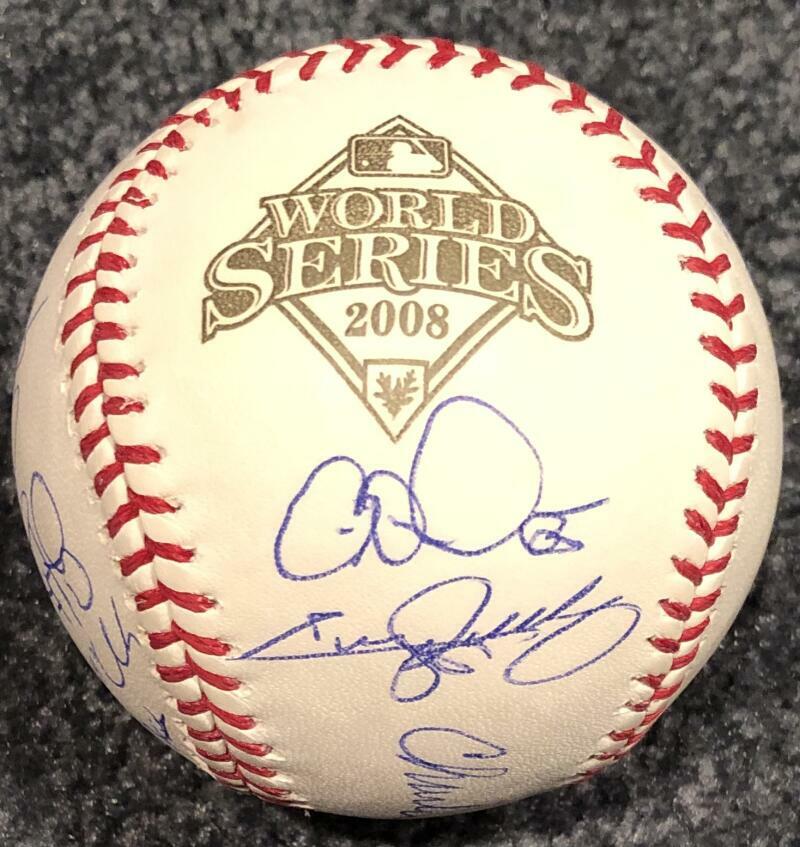 2008 Phillies Team Autographed 2008 World Series Ball Absolutely