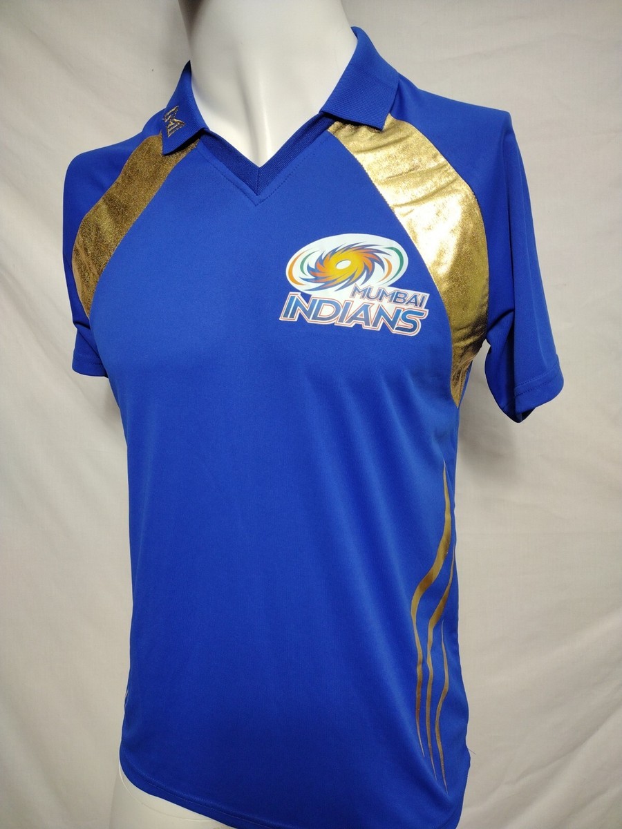 PERFORMAX MEN'S SMALL Mumbai Indians Team Blue Short-sleeve T