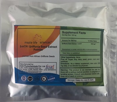 5 HTP 99% - Stimmungsaufheller reines & hochwertiges Griffonia-Samenextraktpulver