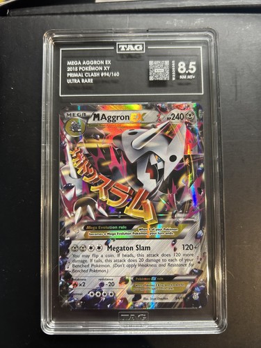 M Aggron-EX graded TAG 8.5 for sale on eBay