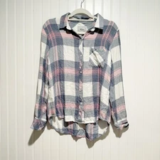Rails Hunter Plaid Shirt Mulberry Blue Size Small