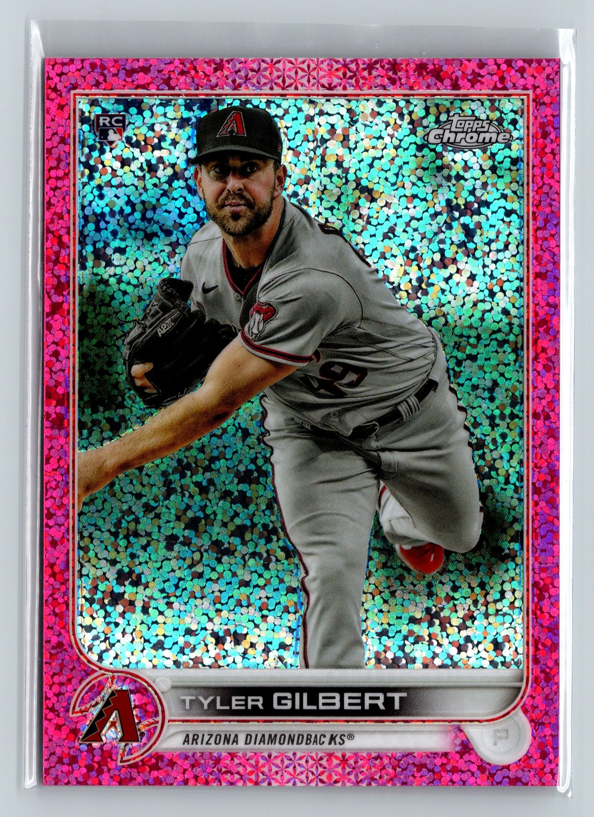 2022 Topps Chrome #65 Tyler Gilbert Magenta Speckle Refractor #/350