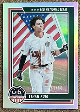2022 Panini USA Stars & Stripes - Ethan Puig #82 Longevity Holofoil /80 (RC, SN)