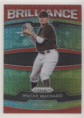 2020 Panini Prizm Brilliance Red Mojo Prizm 135/149 Manny Machado #B-9 0o84