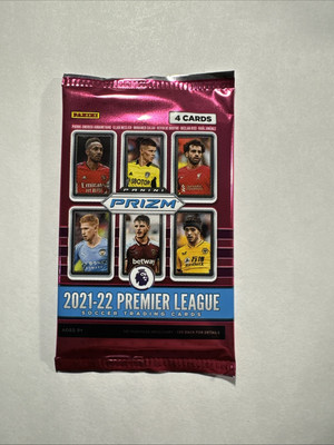 1x 2021-22 Panini Premier League Soccer EPL Prizm Factory Sealed Retail Box Pack