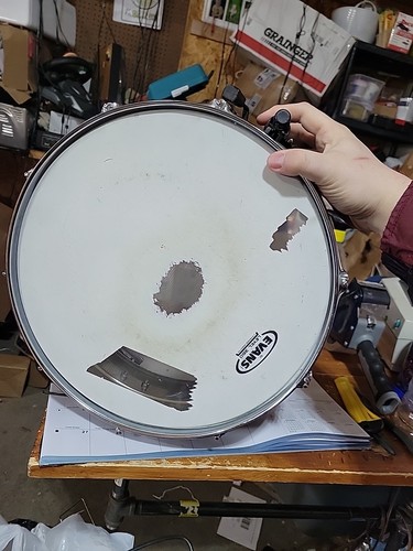 Tamburo rullante a dondolo Ludwig 5x14 nero - Foto 4 di 8